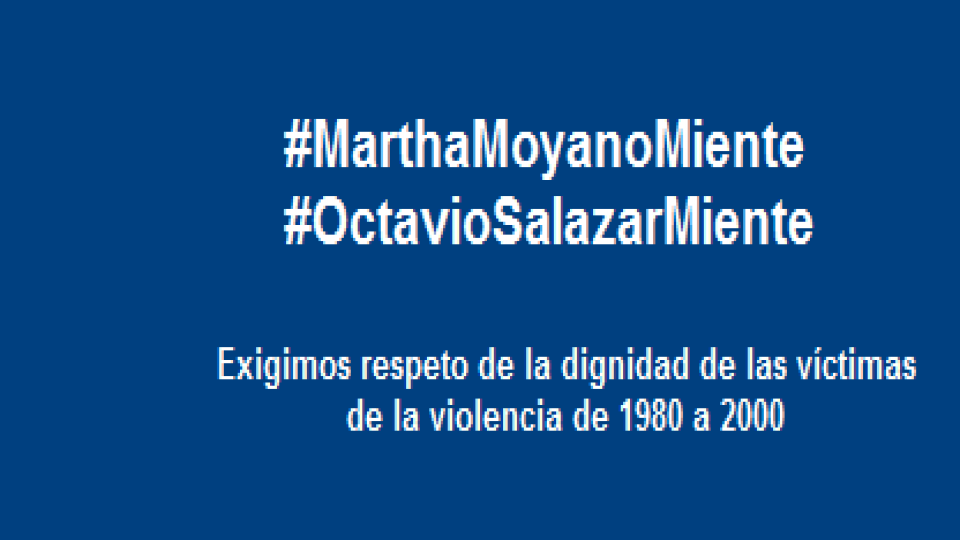 BASTA DE DIFAMACIONES: Martha Moyano y Octavio Salazar mienten.